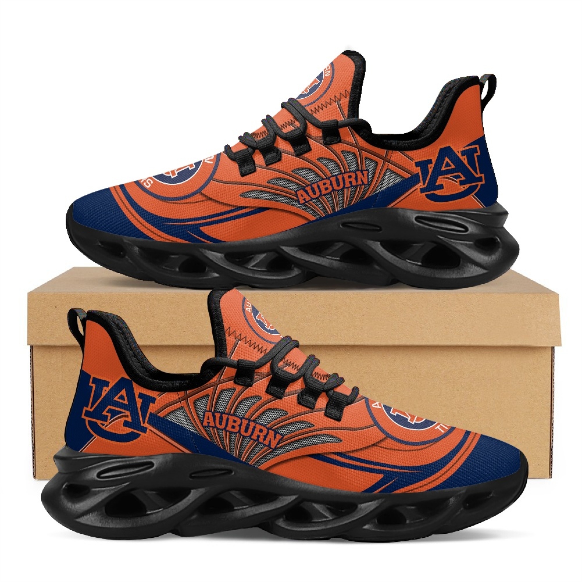Men's Auburn Tigers Flex Control Sneakers 002